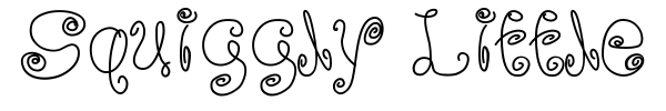 Squiggly Little Wiggly font preview